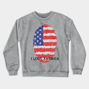 I love america Crewneck Sweatshirt